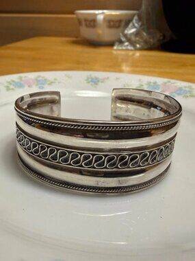 Vintage Sterling Silver Cuff